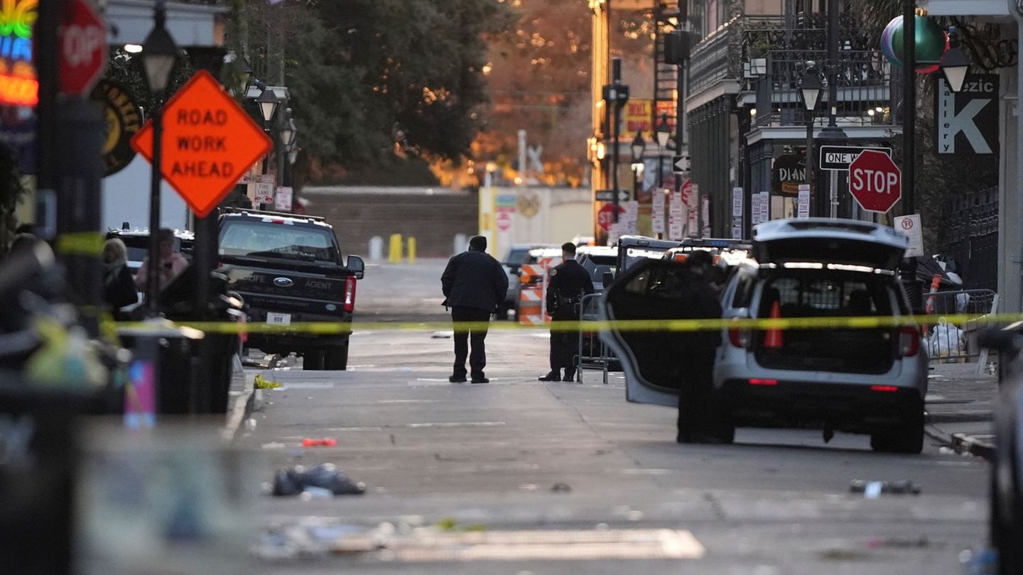 Mutmaßlicher Terrorakt: Todesfahrt in Silvesternacht schockt New Orleans